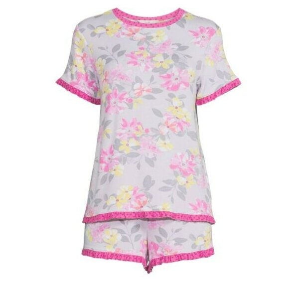 NWT Secret Treasures Women’s 2-Piece Knit Shorty Pajama Set 2X Cozy Sleepwear - Picture 1 of 3